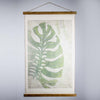 Leaf Scroll Tapestry with Rope Wall Art